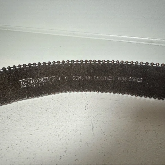 Nocona Western Rhinestone Belt Black Leather Size Small Cowgirl Bling - Picture 5 of 6